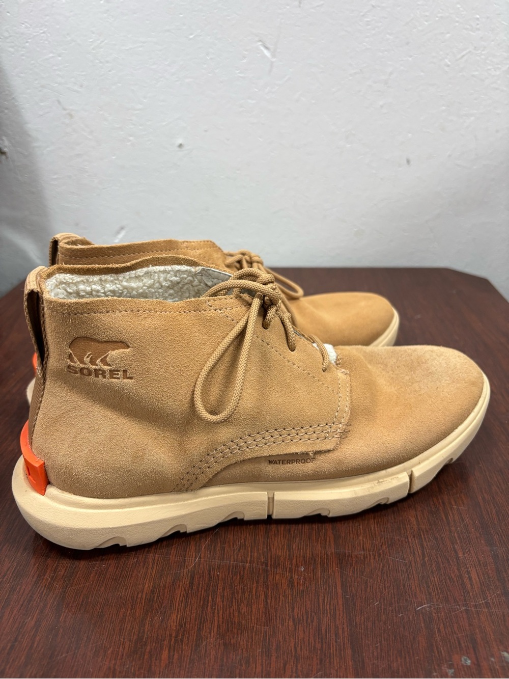 Sorel Explorer Drift Waterproof Tan Suede Chukka Boots